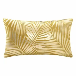 Coussin Et Housse|ATMOSPHERA Coussin rectangulaire velours (30 x 50 cm) Or Tropic Jaune ocre