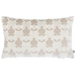 Coussin Et Housse|Atmosphera, cru017dateur d'intu017drieur Coussin rectangulaire velours (30 x 50 cm) Luna Ecru