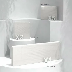 Accessoires Et Coussins|MOBELLIA Coussins de remplacement pour salon de jardin Calvi 5 places Blanc