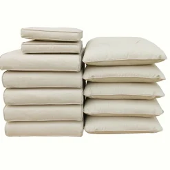 Accessoires Et Coussins|MOBELLIA Coussins de remplacement pour salon de jardin Tivoli - Beige