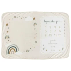 Jouet, Cadeau De Naissance|Atmosphera, cru017dateur d'intu017drieur Couverture étape bébé (120 x 80 cm) Arc en ciel Multicolore