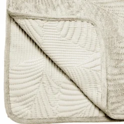 Couvre-Lit Et Édredon|ATMOSPHERA Couvre-lit (260 x 240 cm) Feuilles Ivoire