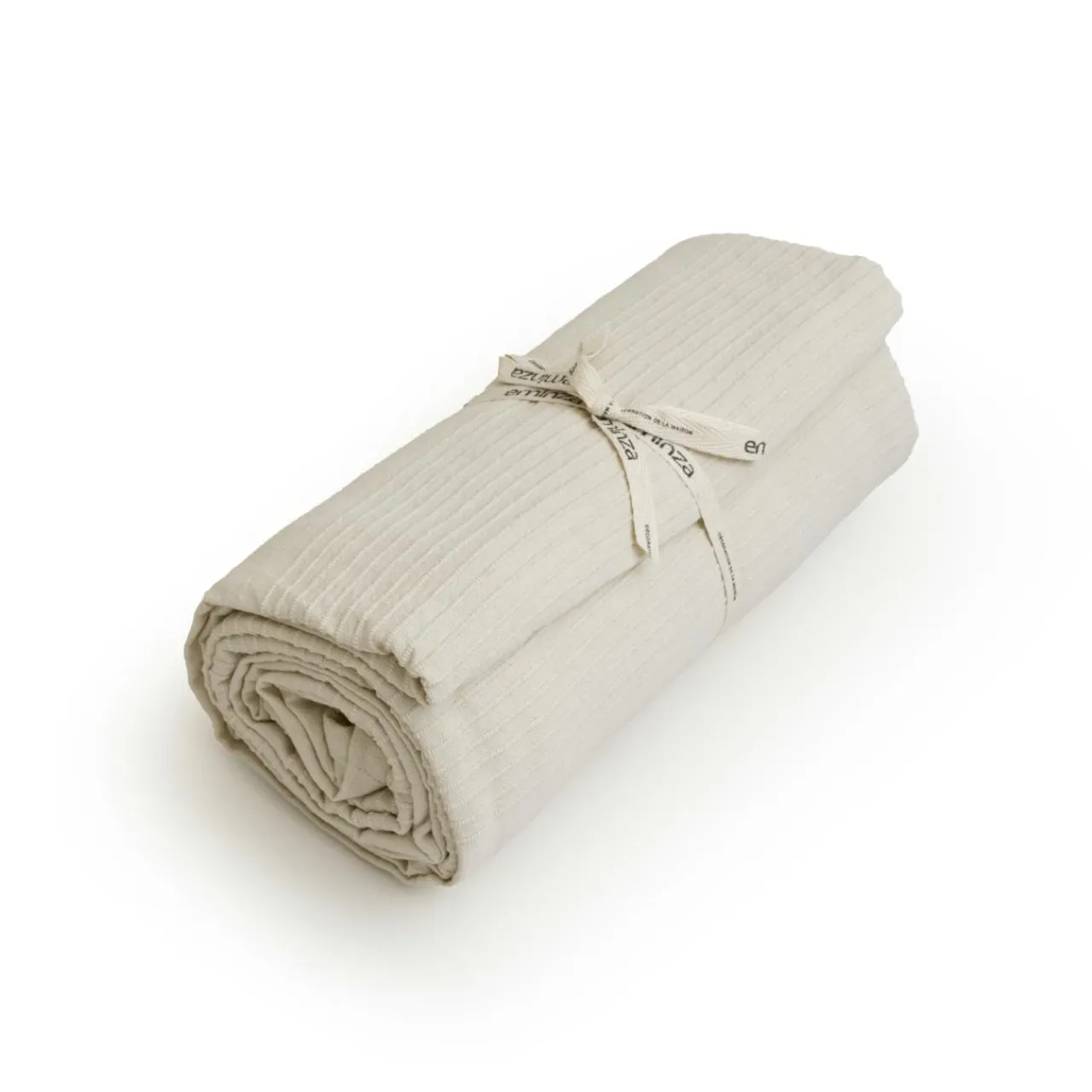 Plaid Et Jeté|Couvre-Lit Et Édredon|EMINZA Couvre-lit coton tissé (180 x 220 cm) Léa pampa Beige