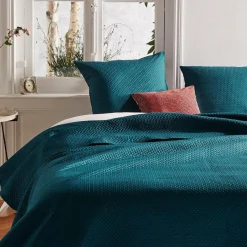 Couvre-Lit Et Édredon|ATMOSPHERA Couvre-lit et taies d'oreiller (240 x 260 cm) Dolce canard Bleu