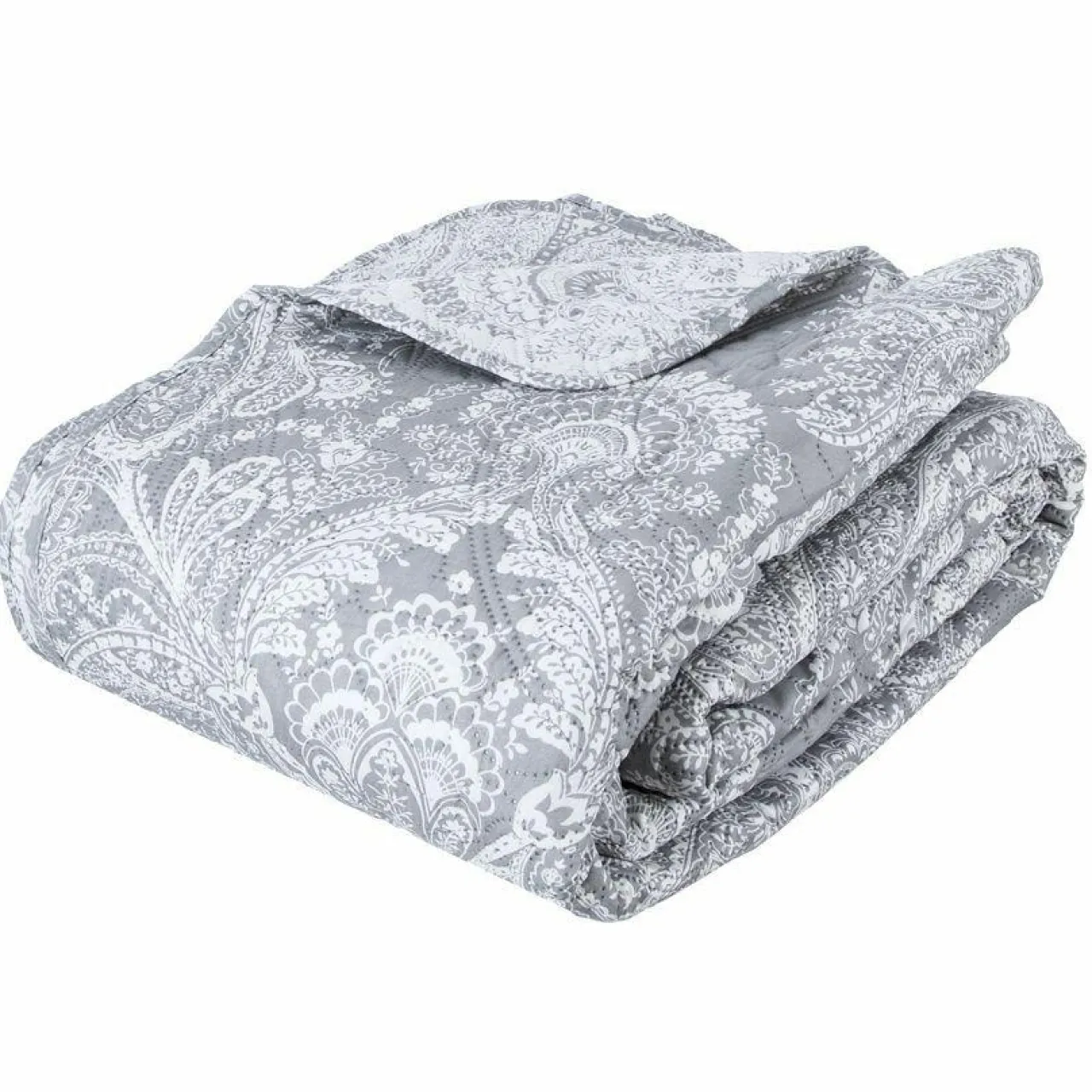 Couvre-Lit Et Édredon|ATMOSPHERA Couvre-lit et taies d'oreiller (240 x 260 cm) Marie Gris clair