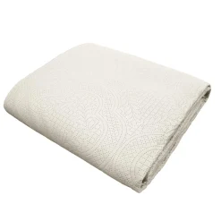 Couvre-Lit Et Édredon|douceur d'intu017drieur Couvre-lit matelassé et deux taies d'oreiller (240 x 260 cm) Romane Beige Ecru