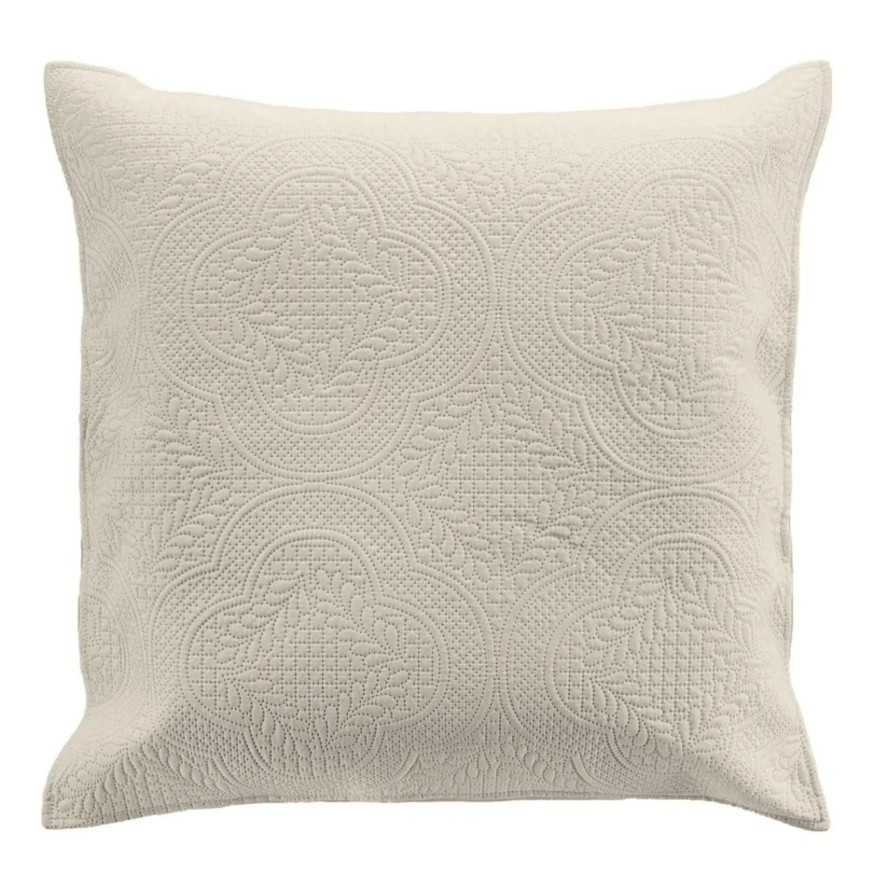 Couvre-Lit Et Édredon|douceur d'intu017drieur Couvre-lit matelassé et deux taies d'oreiller (240 x 260 cm) Romane Beige Ecru