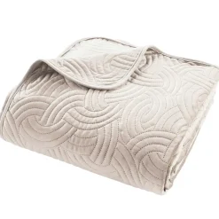 Couvre-Lit Et Édredon|douceur d'intu017drieur Couvre-lit matelassé et deux taies d'oreiller (240 x 260 cm) Solange Ecru