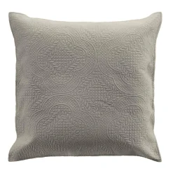 Couvre-Lit Et Édredon|douceur d'intu017drieur Couvre-lit matelassé et deux taies d'oreiller (240 x 260 cm) Romane Gris