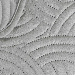 Couvre-Lit Et Édredon|douceur d'intu017drieur Couvre-lit matelassé et deux taies d'oreiller (240 x 260 cm) Solange Gris