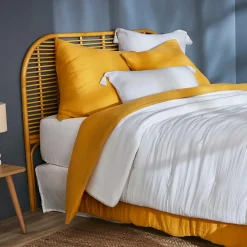 Couvre-Lit Et Édredon|EMINZA Couvre-lit matelassé gaze de coton (180 x 240 cm) Gaïa chantilly Blanc