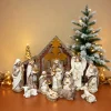 Crèche De Noël|Feeric Lights & Christmas Crèche de Noël complète (H25 cm) Sainte-Nathalie