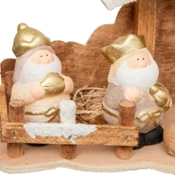 Crèche De Noël|JJA Crèche de Noël complète (H16 cm) Saint-Amaury Or