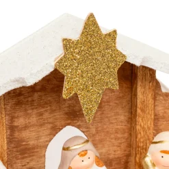 Crèche De Noël|JJA Crèche de Noël complète (H16 cm) Saint-Amaury Or