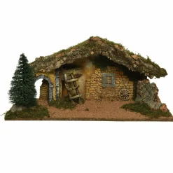 Crèche De Noël|KAEMINGK Crèche de Noël vide et lumineuse (H25 cm) Saint-Felix Naturel