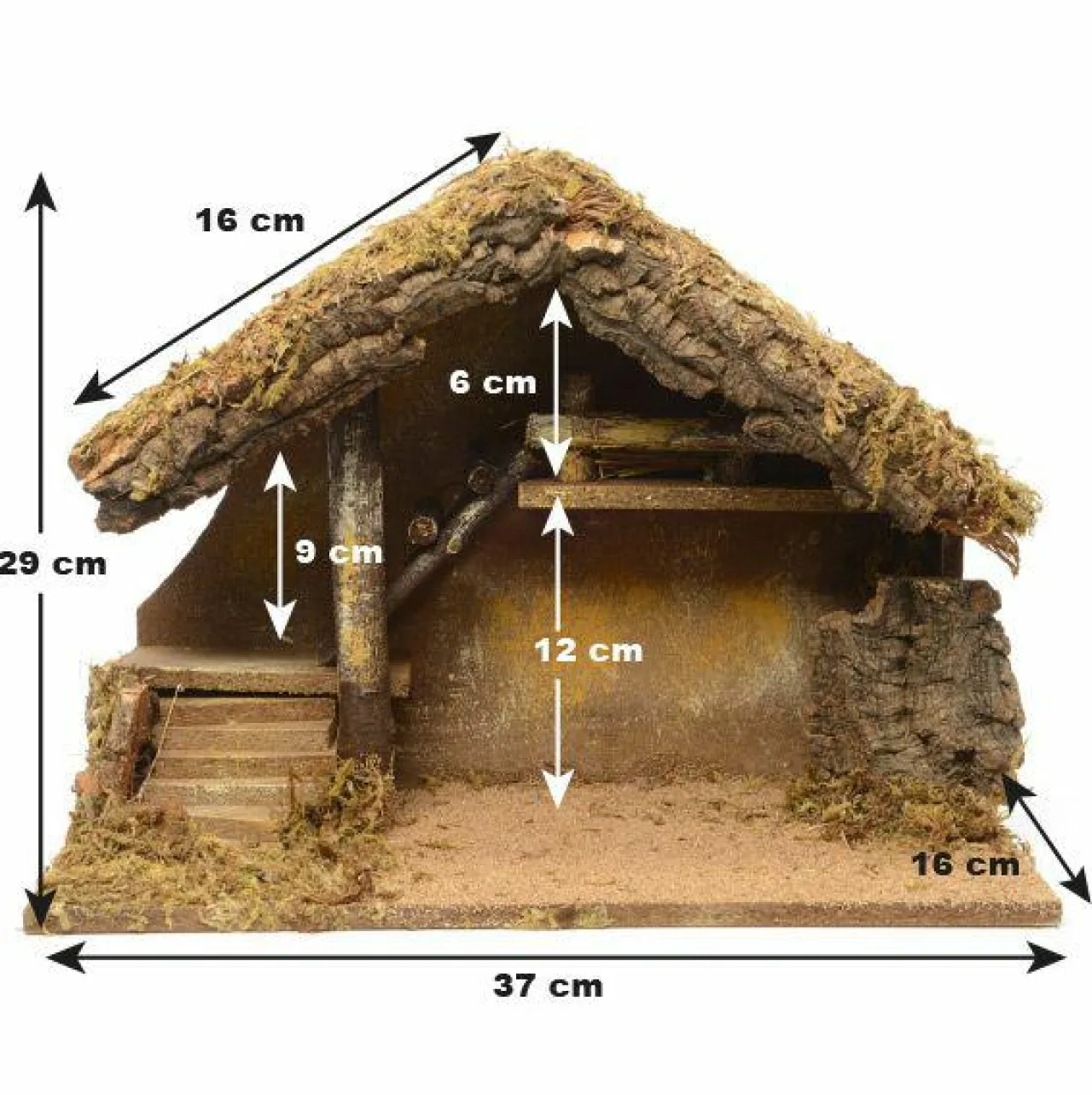 Crèche De Noël|KAEMINGK Crèche de Noël vide (H29 cm) Saint-Maxime
