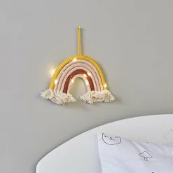 Objet Déco Enfant|OSTARIA Déco murale lumineuse enfant (28,5 x 20 cm) Arc en ciel Multicolore