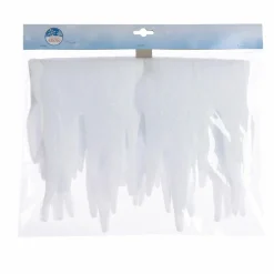 Déco Et Objet De Noël|KAEMINGK Décor de Noël pour fenêtre (L200 cm) Stalactite Blanc