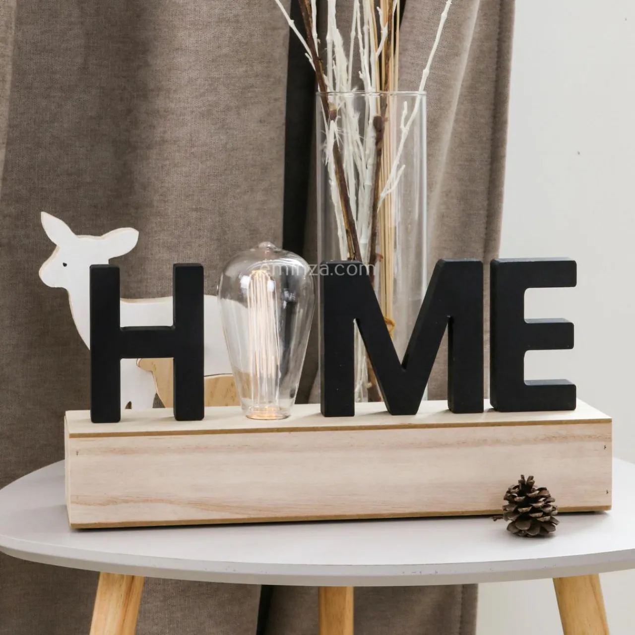 Guirlande Et Déco Lumineuse|ATMOSPHERA Décoration lettres lumineuses LED Home Noir