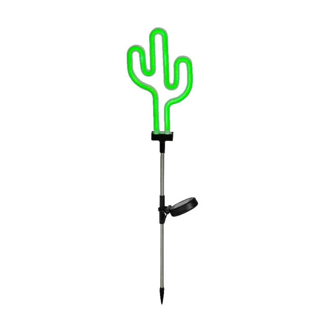 Luminaire Jardin|Eclairage Extérieur|KAEMINGK Décoration lumineuse Solaire à piquer au sol (H73 cm) Cactus néon Vert