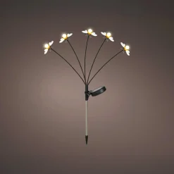 Luminaire Jardin|Eclairage Extérieur|KAEMINGK Décoration lumineuse Solaire à piquer au sol (H60 cm) Abeilles et blanc chaud Jaune