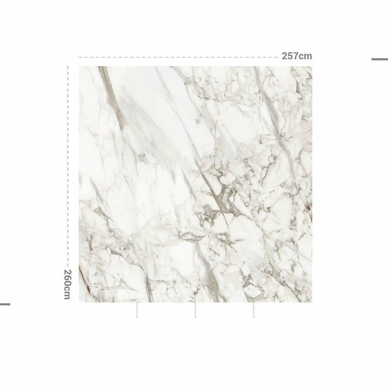 Décoration Murale Adhésive|MOTIF Décoration murale adhésive (257 x 260 cm) Brown Jasper Gris