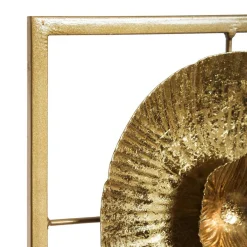 Toile, Cadre, Déco Murale|ATMOSPHERA Décation murale en métal (H61 cm) Seashell Or