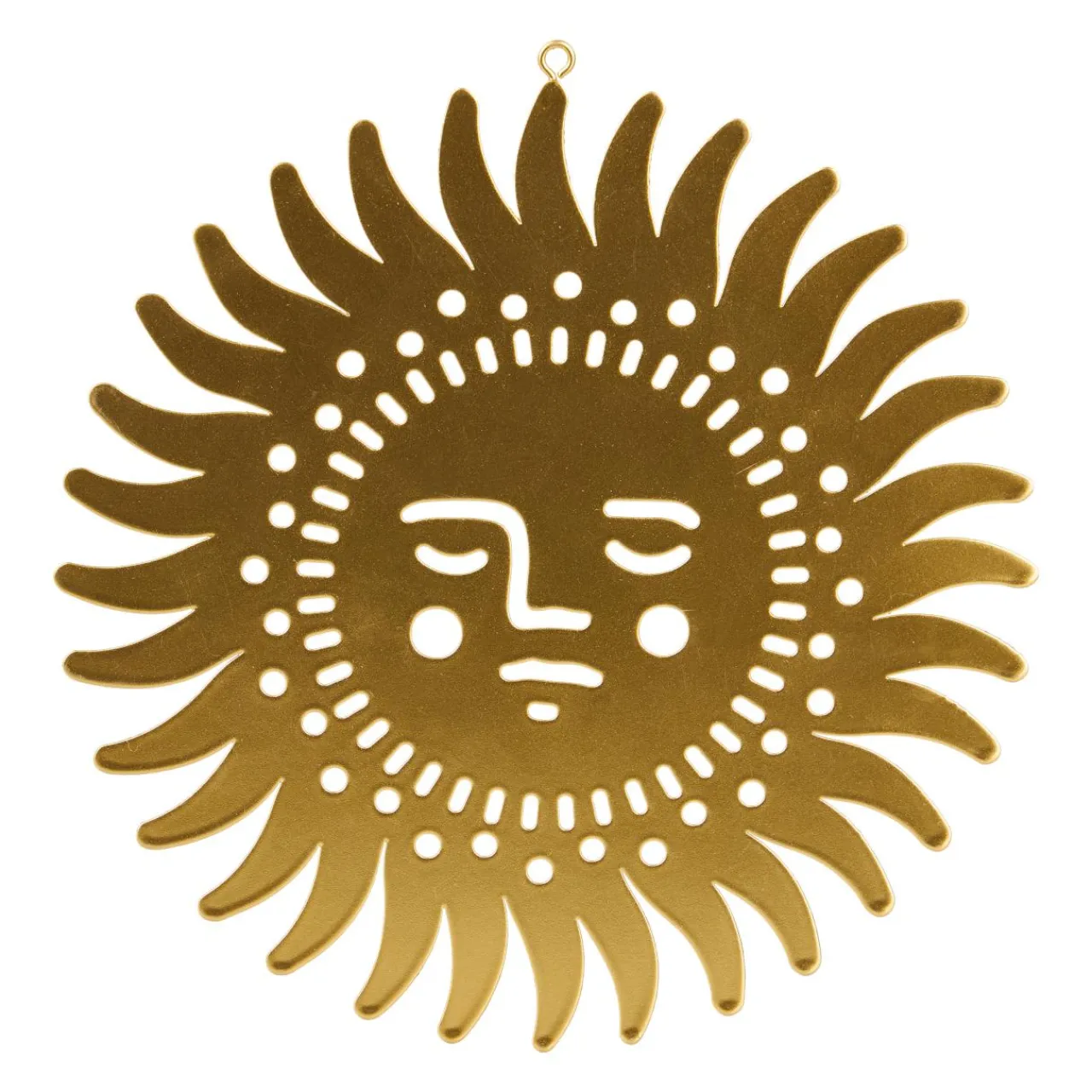Toile, Cadre, Déco Murale|OSTARIA Décation murale en métal (D18 cm) Soleil Or