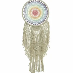 Toile, Cadre, Déco Murale|#N/A Décoration murale macramé (H110 cm) Attrape-rêve Arc-en-ciel Multicolore