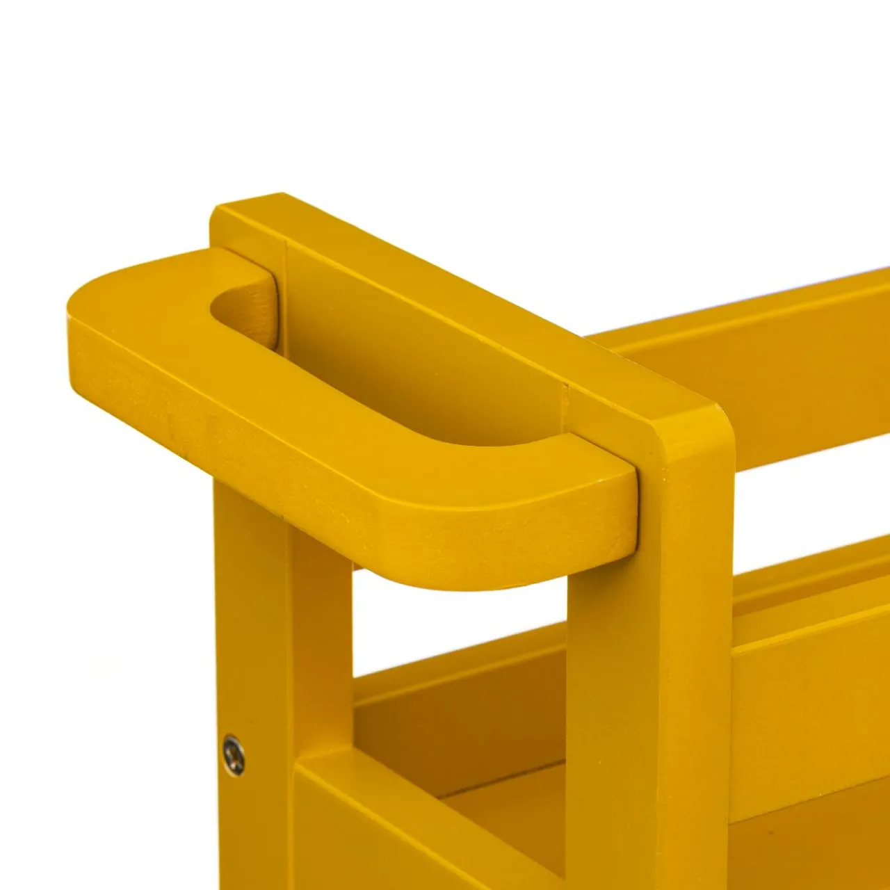 Desserte, Meuble|ATMOSPHERA Desserte à roulettes 3 niveaux (40 x 15 x 75 cm) Colorama Jaune moutarde