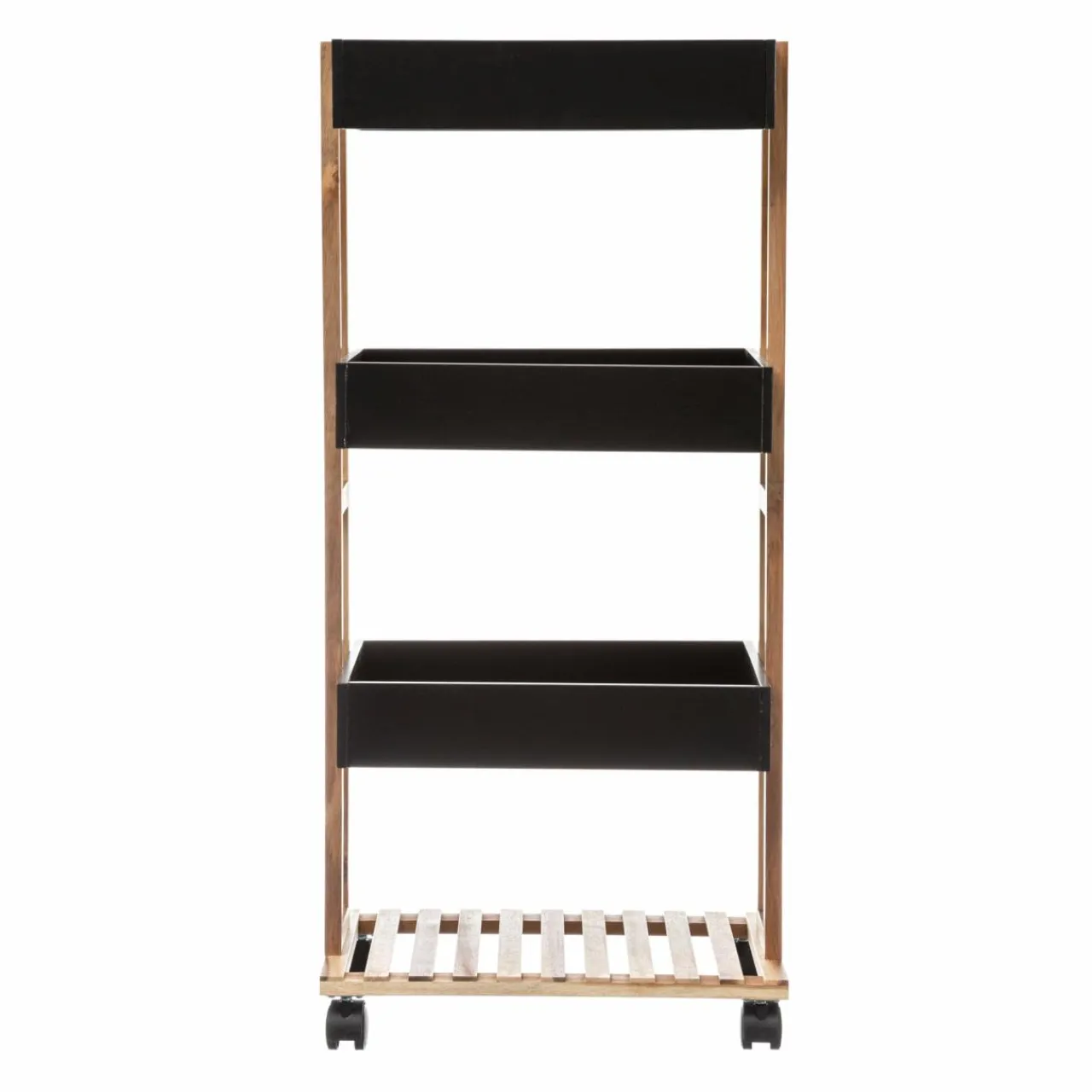 Desserte, Meuble|5 Five Simply Smart Desserte de cuisine 4 niveaux (H88 cm) Natureo Noir