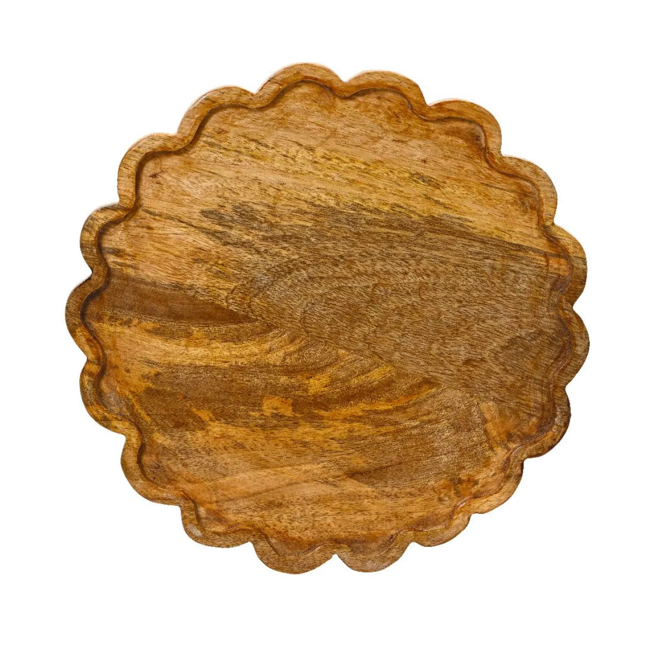 Vaisselle De Noël|KAEMINGK Dessous d'assiette en manguier (D30 cm) Esprit campagne Naturel Bois