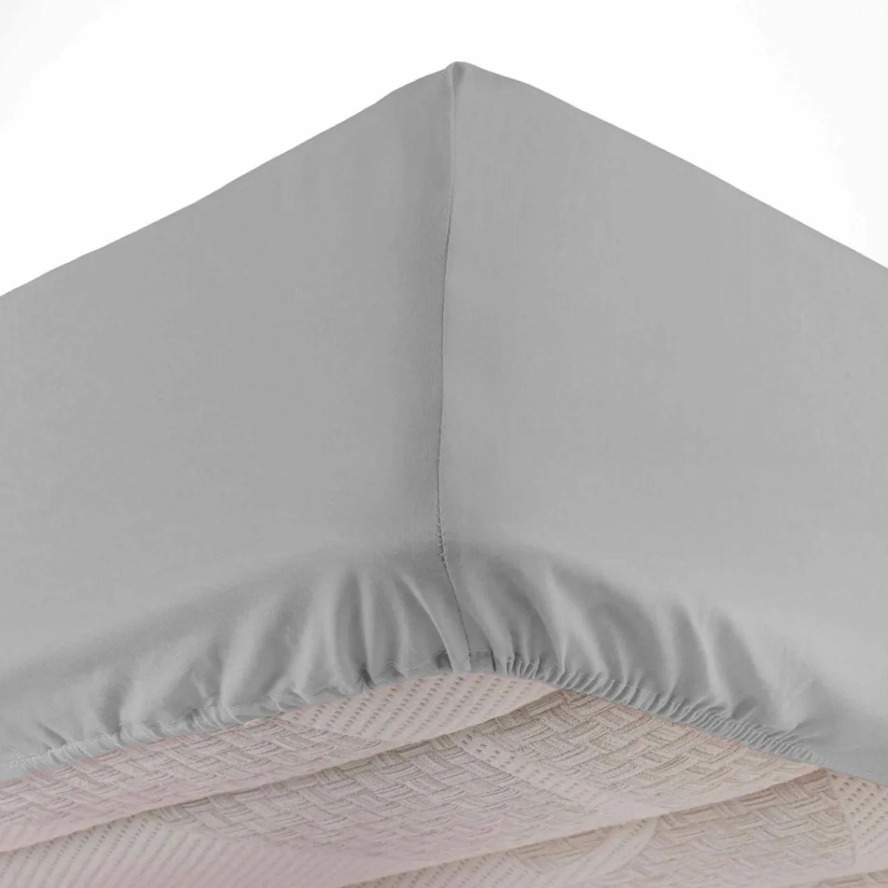 Drap Housse|DOUCEUR D'INTERIEUR Drap housse coton lavé (160 x 200 cm) Linette Gris