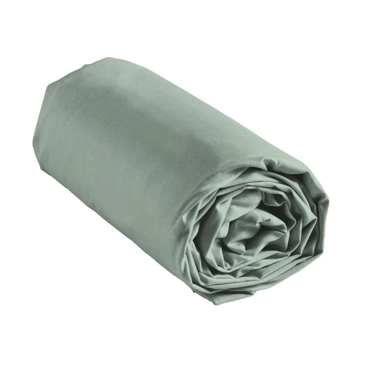 Drap Housse|douceur d'intu017drieur Drap housse coton lavé (160 x 200 cm) Linella sauge Vert