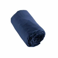 Drap Housse|EMINZA Drap housse flanelle de coton (160 x 200 cm) Nina Bleu nuit