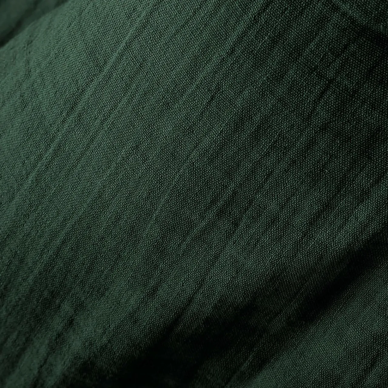 Drap Housse|EMINZA Drap housse gaze de coton (200 x 200 cm) Gaïa Vert sapin