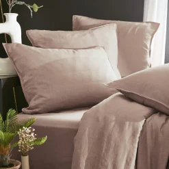 Drap Housse|EMINZA Drap housse lyocell Tencel™ lavé (90 x 190 cm) Olivia blush Rose