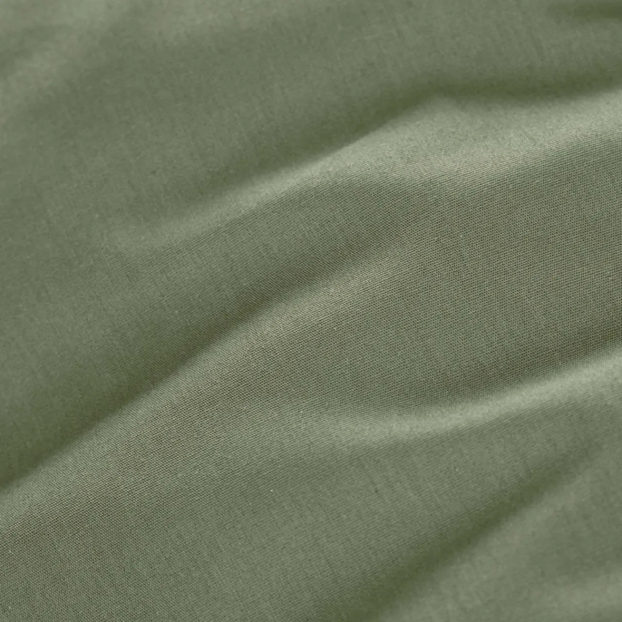 Drap Housse|EMINZA Drap housse percale de coton (90 x 200 cm) Cali Vert romarin