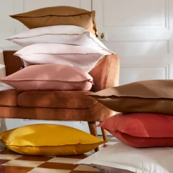 Drap Housse|EMINZA Drap housse percale de coton (90 x 190 cm) Cali Blanc