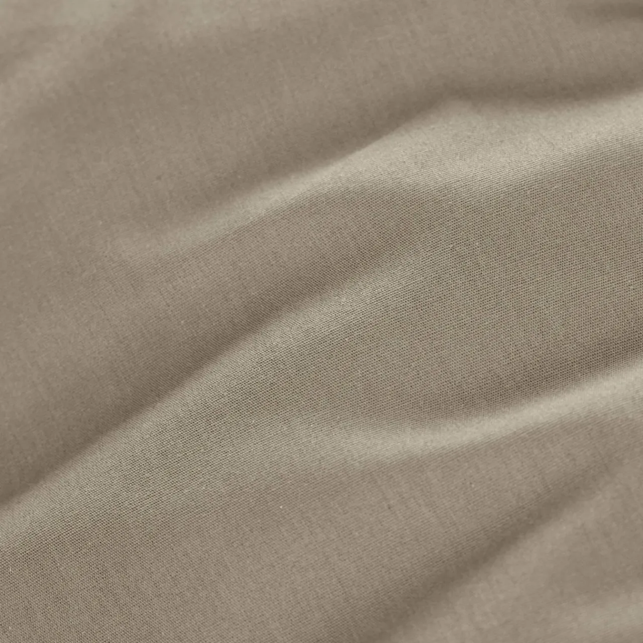 Drap Housse|EMINZA Drap housse percale de coton (160 x 200 cm) Cali Taupe