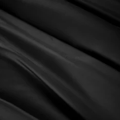 Drap Housse|EMINZA Drap housse satin de bambou (140 x 190 cm) Sienna Noir