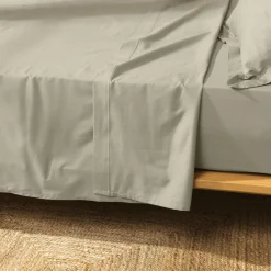 Drap Plat|DOUCEUR D'INTERIEUR Drap plat coton bio (240 x 300 cm) Biolina Taupe