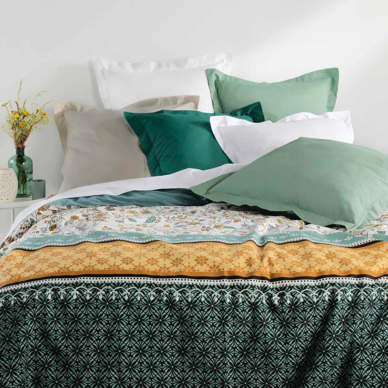 Drap Plat|DOUCEUR D'INTERIEUR Drap plat coton bio (240 x 300 cm) Biolina Taupe