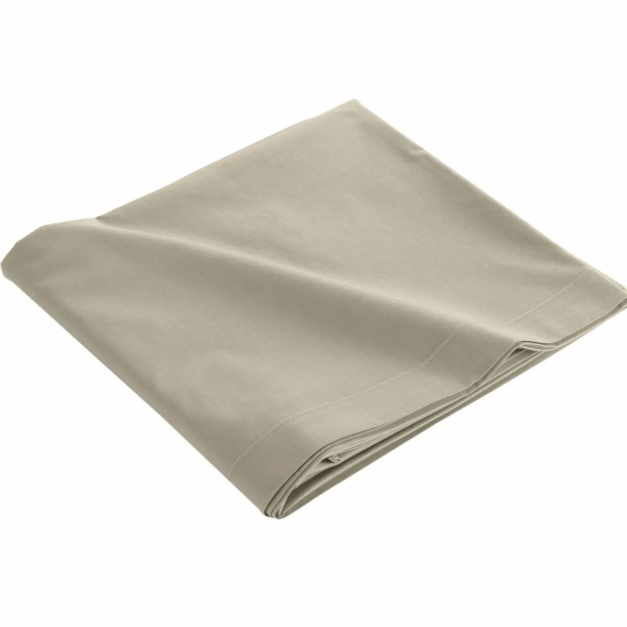 Drap Plat|DOUCEUR D'INTERIEUR Drap plat coton bio (240 x 300 cm) Biolina Taupe
