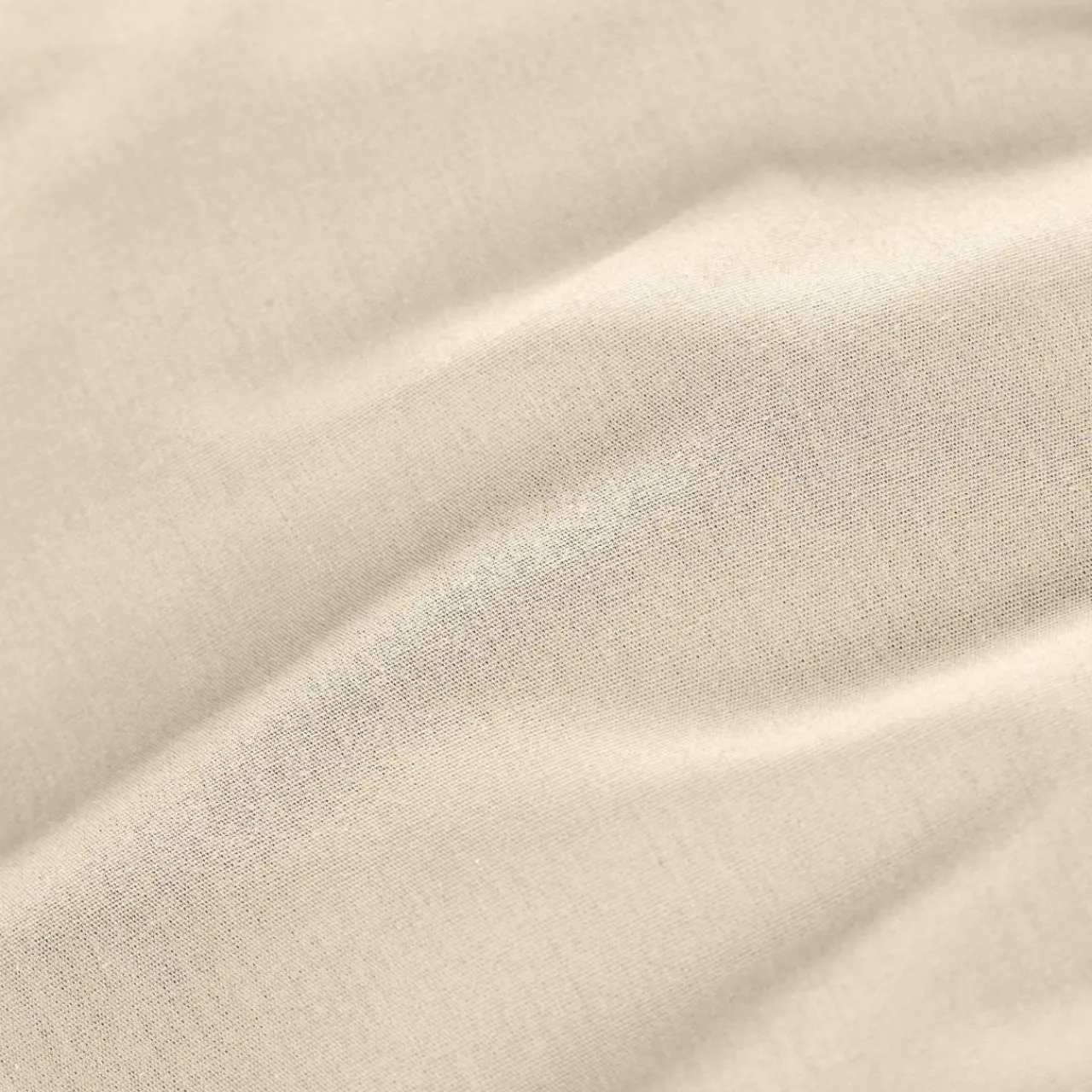 Drap Plat|EMINZA Drap plat percale de coton (270 x 300 cm) Cali Beige