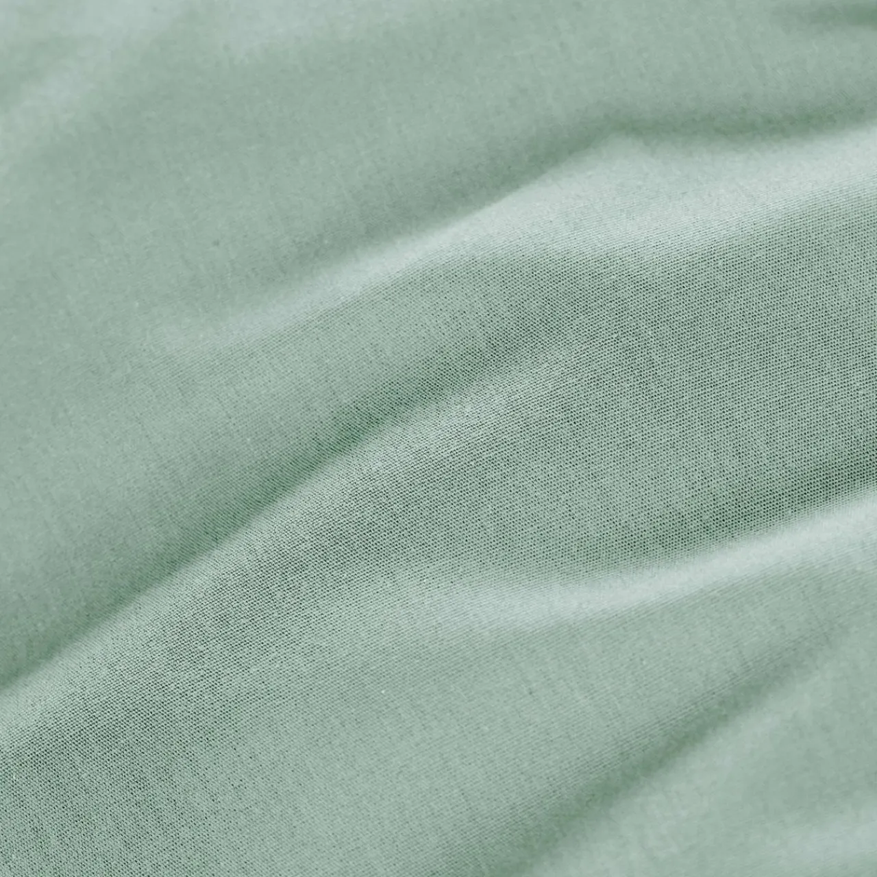 Drap Plat|EMINZA Drap plat percale de coton (270 x 300 cm) Cali Vert Eucalyptus