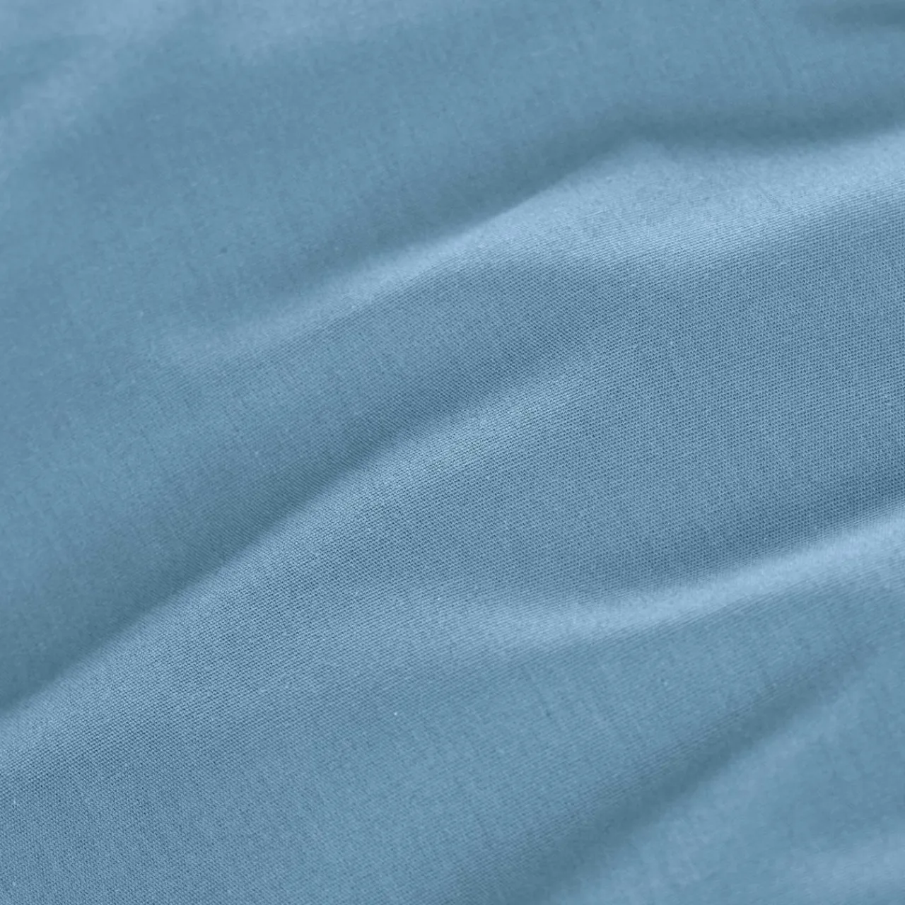 Drap Plat|EMINZA Drap plat percale de coton (180 x 290 cm) Cali Bleu Ciel