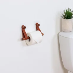 Accessoire Wc|TENDANCE Dérouleur de papier toilette adhésif Season Color Ambre