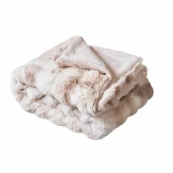 Couvre-Lit Et Édredon|EMINZA Edredon fausse fourrure (90 x 220 cm) Toronto Taupe