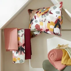 Couvre-Lit Et Édredon|EMINZA Edredon gaze de coton (90 x 200 cm) Azel Multicolore